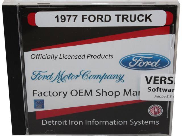 Shop Manual on USB Drive, 1977 Ford Truck and Bronco