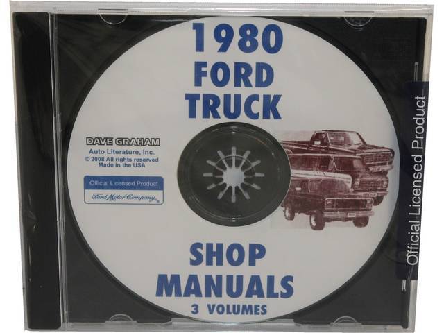 SHOP MANUAL ON CD, 1980 FORD TRUCK
