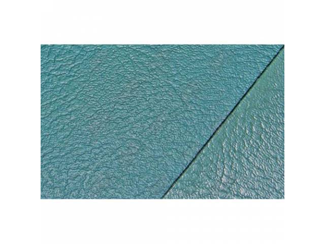 Front Bench Upholstery Set, Standard, Light Aqua Vinyl With Aqua Vinyl Inserts