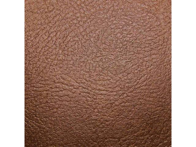 Front Bench Seat Upholstery Set, Standard, Ginger Vinyl With Ginger Vinyl Inserts