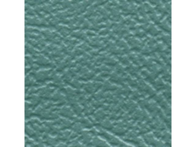 Front Bench Seat Upholstery Set, Standard, Jade (Light Turquoise) Vinyl With Jade (Light Turquoise) Vinyl Inserts