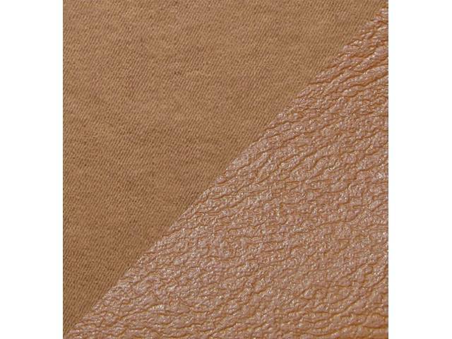 Front Split Bench Seat & Rear Bench Seat Upholstery Set, Chamois Vinyl With Sandstone Encore Velour Cloth Inserts