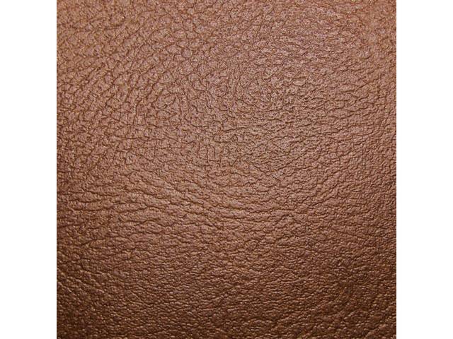 Front Split Bench Seat & Rear Bench Seat Upholstery Set, Ginger Vinyl With Ginger Vinyl Inserts