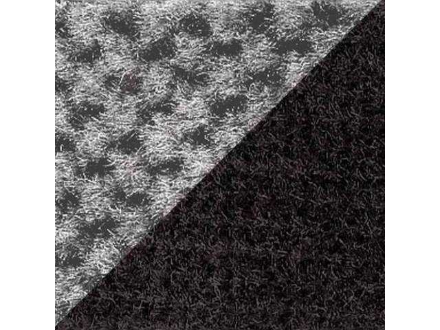 Front Captains Chairs and Rear Bench Seat Upholstery Set, Black Encore Velour Cloth with Silver Regal Velour Cloth Inserts