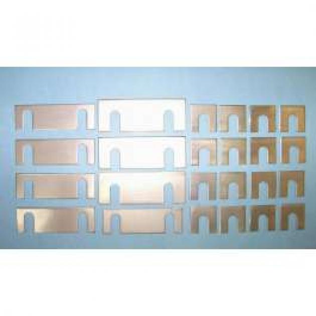 Chevy Shims, Fender & Radiator, Stainless Steel, 1955-1956