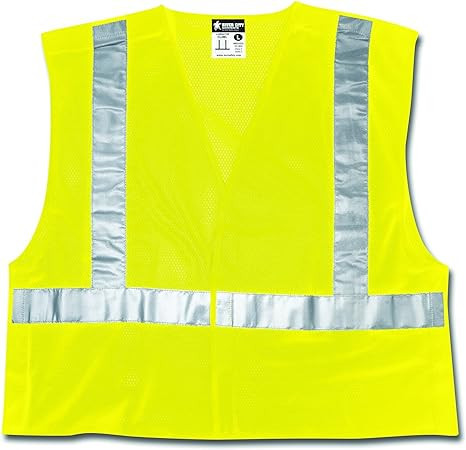 Class II Fluorescent Lime Safety Vest VCL2SLL