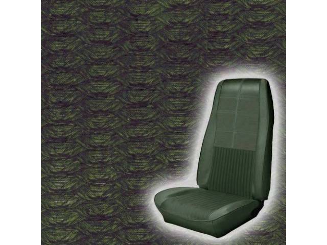 Front Bucket Seat Upholstery Set, Deluxe Comfortweave, Medium Ivy Green