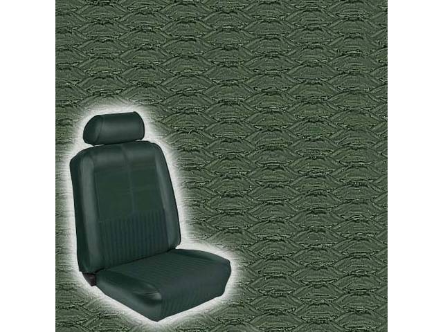 Front Bucket Seat Upholstery Set, Deluxe Comfortweave, Dark Ivy Gold