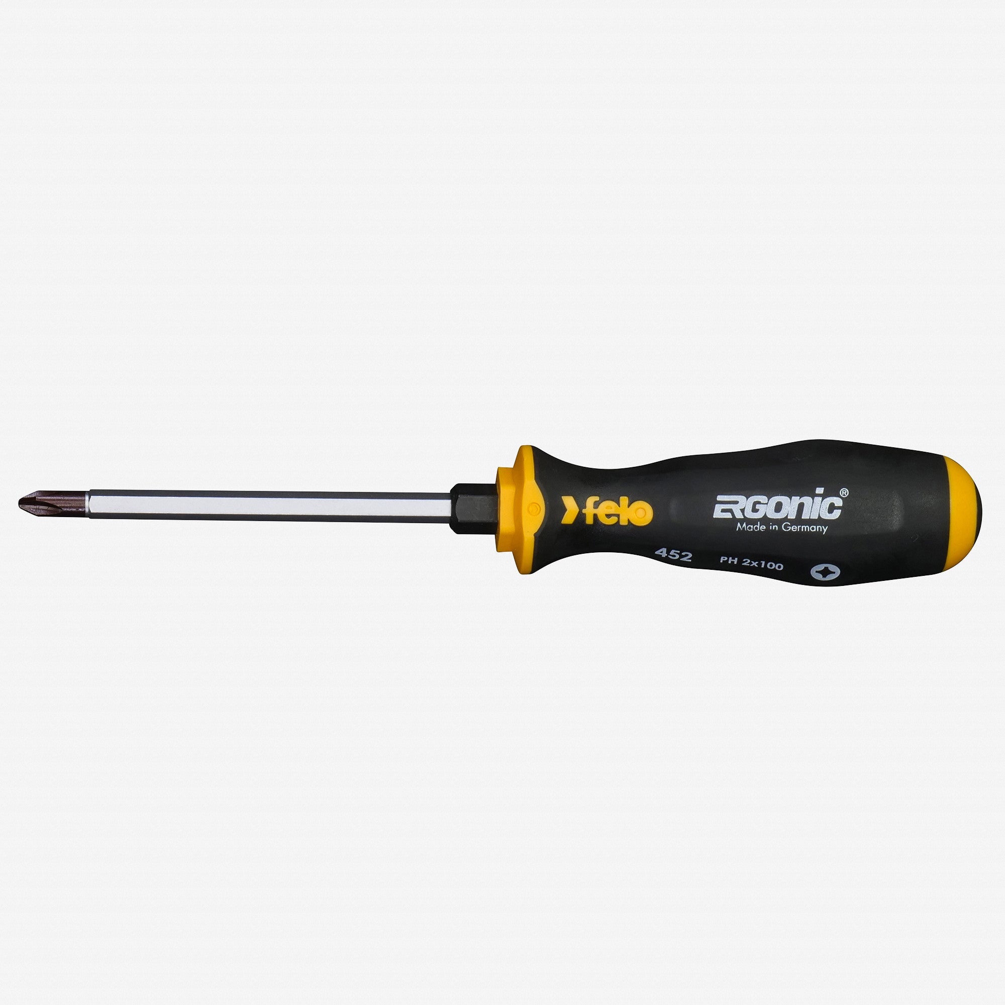 Felo Ergonic with Striking Cap Phillips Screwdriver, #2 x 100mm