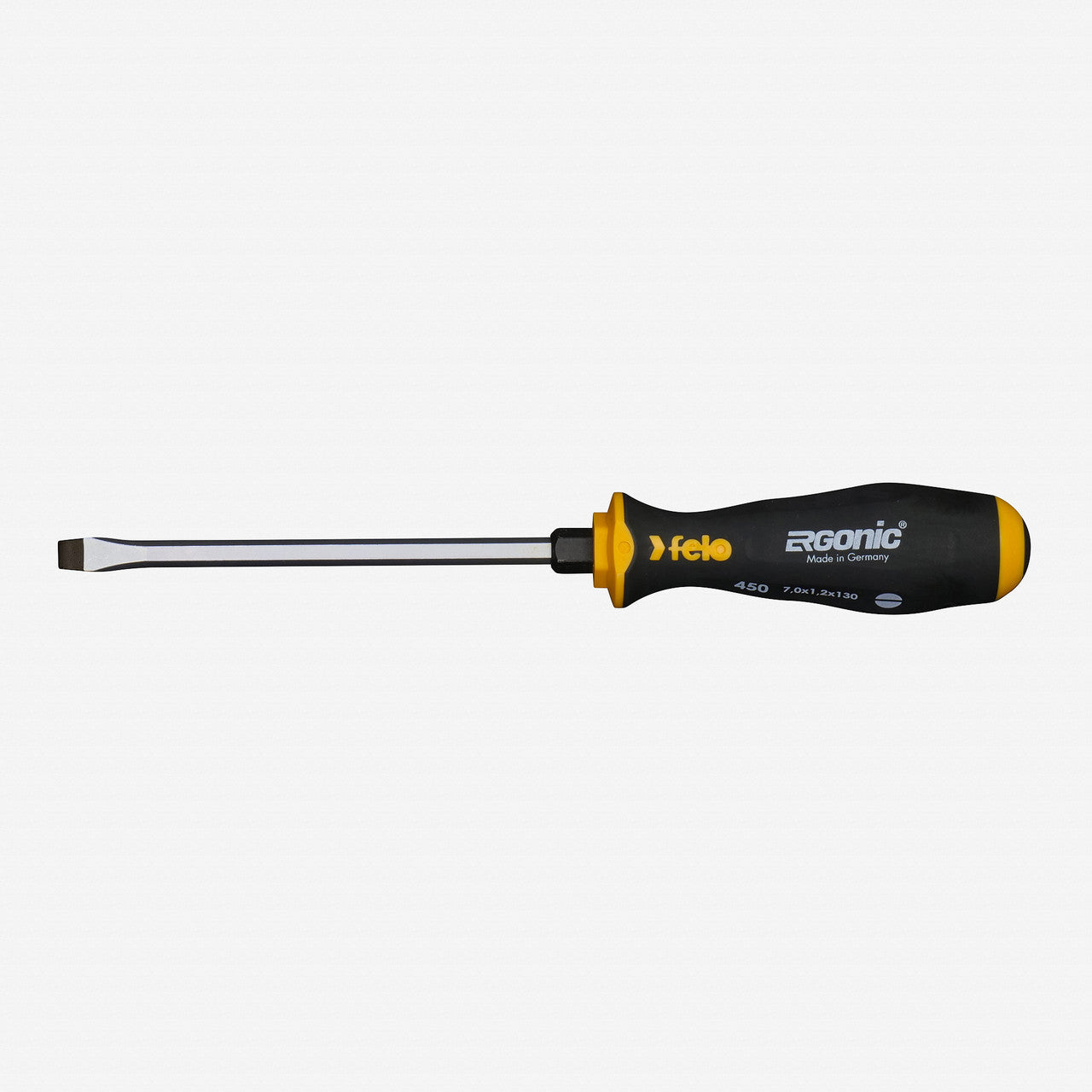 Felo Ergonic with Striking Cap Slotted Screwdriver, 4.5 x 90mm