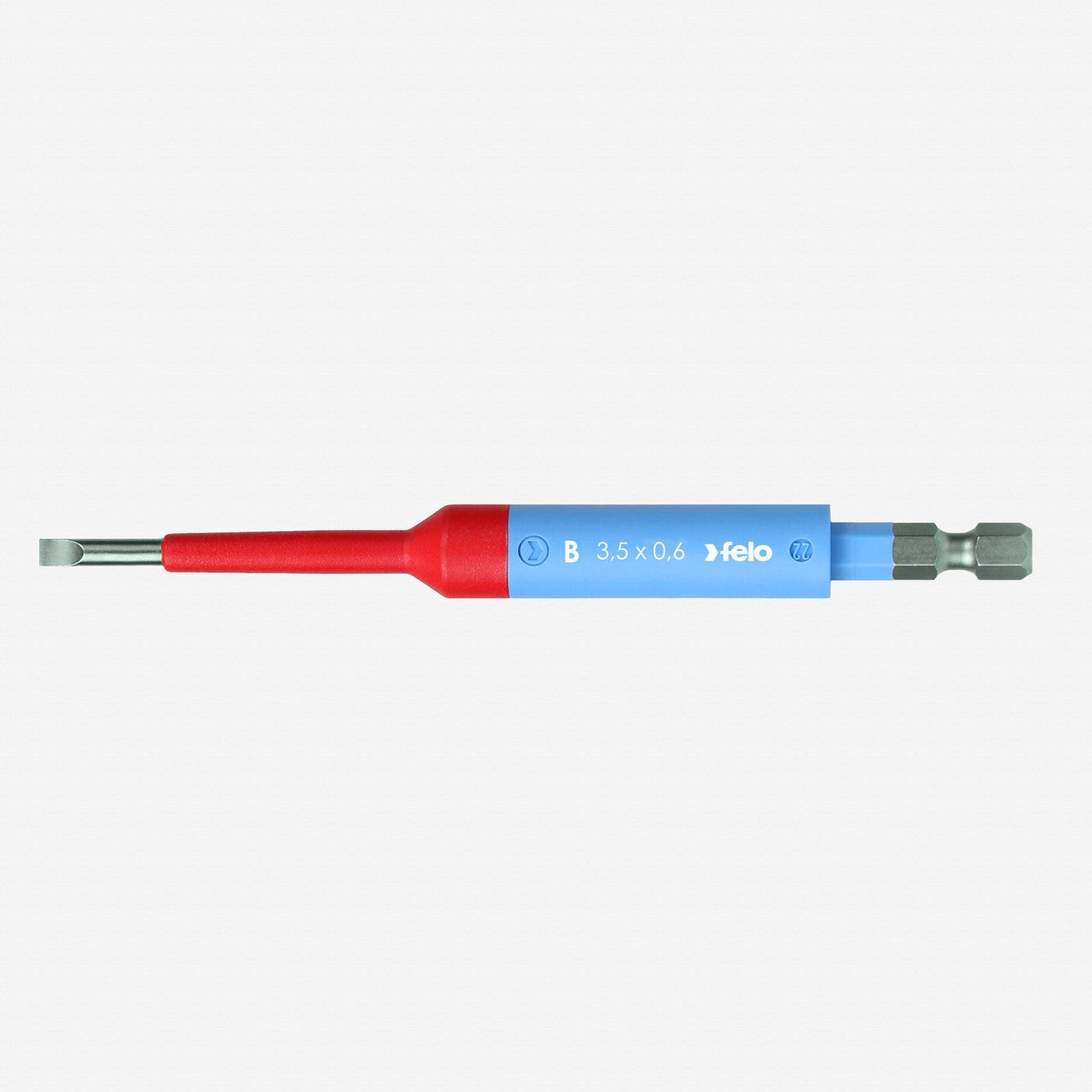 Felo Insulated Slotted VDE Safety Bit, 3.5 x 125mm