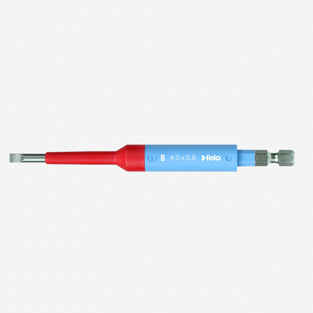 Felo Insulated Slotted VDE Safety Bit, 4.0 x 125mm