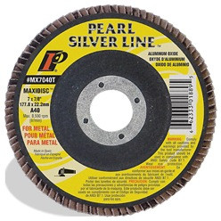 4-1/2 x 7/8 Silver Line™ 10 pack Flap Discs for Metal, Type 27 Shape A60