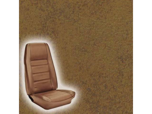 Front Bucket Seat Upholstery Set, Standard, Medium Ginger