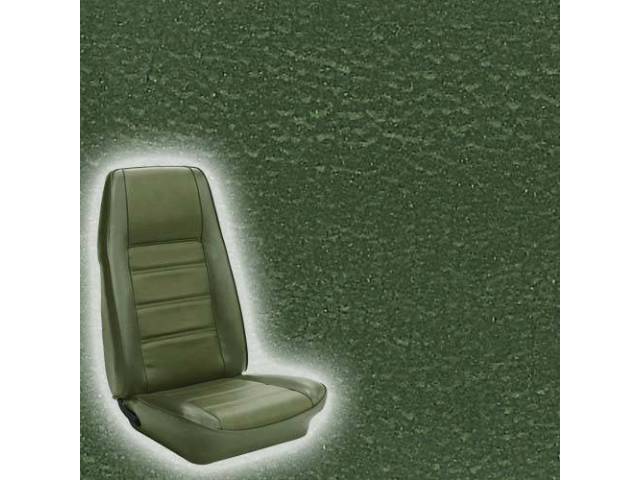 Front Bucket Seat Upholstery Set, Standard, Medium Green