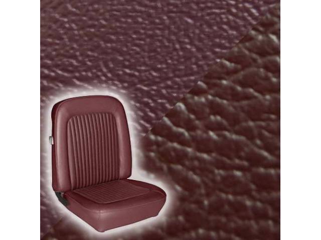 Front Bucket Seat Upholstery Set, Standard, Maroon