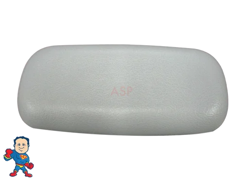 Gray Spa Headrest Pillow 103-416 for Coleman Maax California Cooperage – 9.5″x4.25″ 6.5″ Tab Spacing