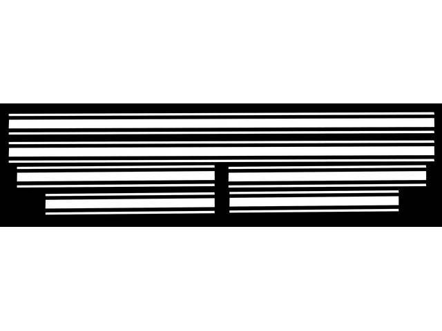 Lower Body Side GT Stripe Set, White