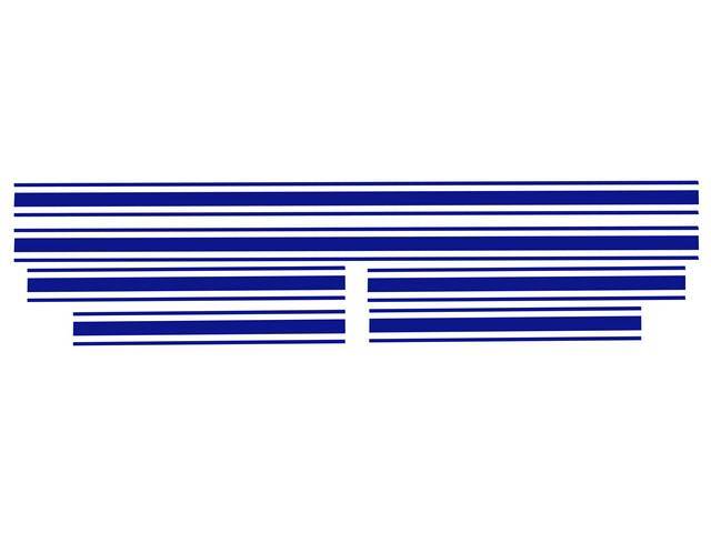 Lower Body Side GT Stripe Set, Dark Blue
