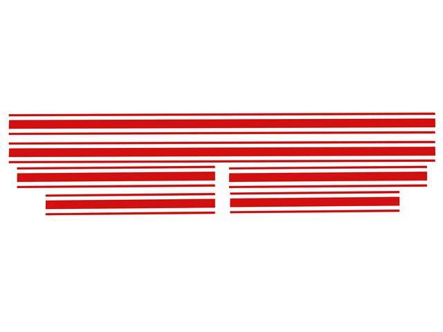 Lower Body Side GT Stripe Set, Red