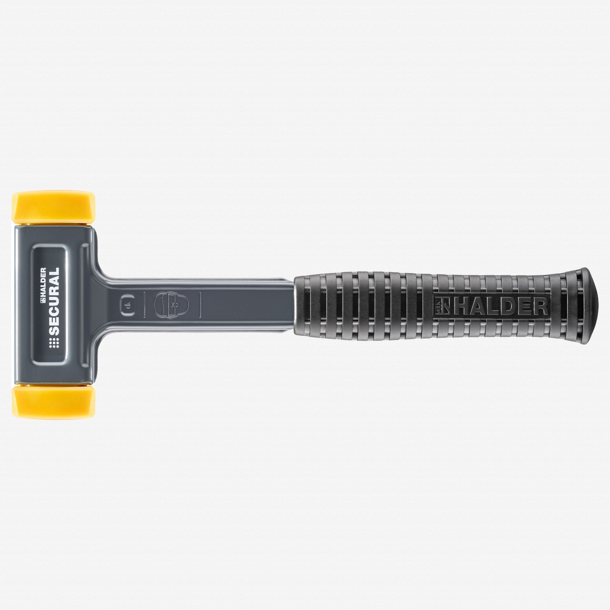 Halder Secural Dead Blow Mallet with Polyurethane Face Inserts and Steel Housing, 1.57" / 23.99 oz.