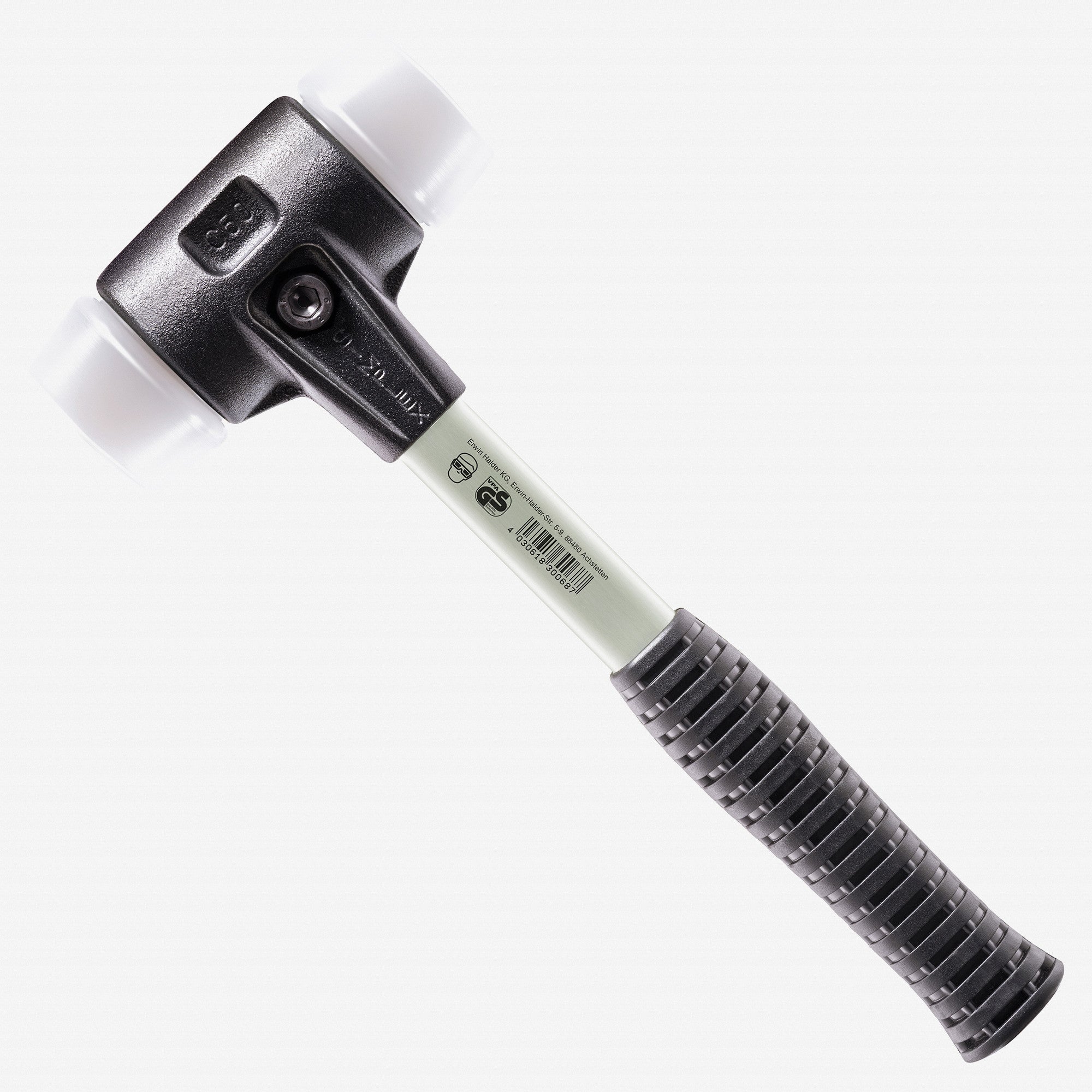 Halder Simplex Mallet with Superplastic Inserts and Heavy Duty Reinforced Housing, 1.97" / 42.33 oz.