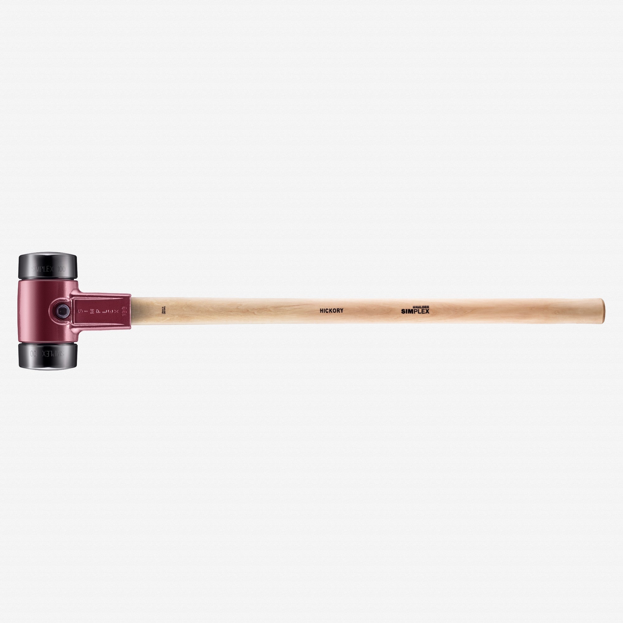 Halder Simplex Sledgehammer with Black Rubber Inserts and Cast Iron Housing, 3.94" / 194.01 oz.