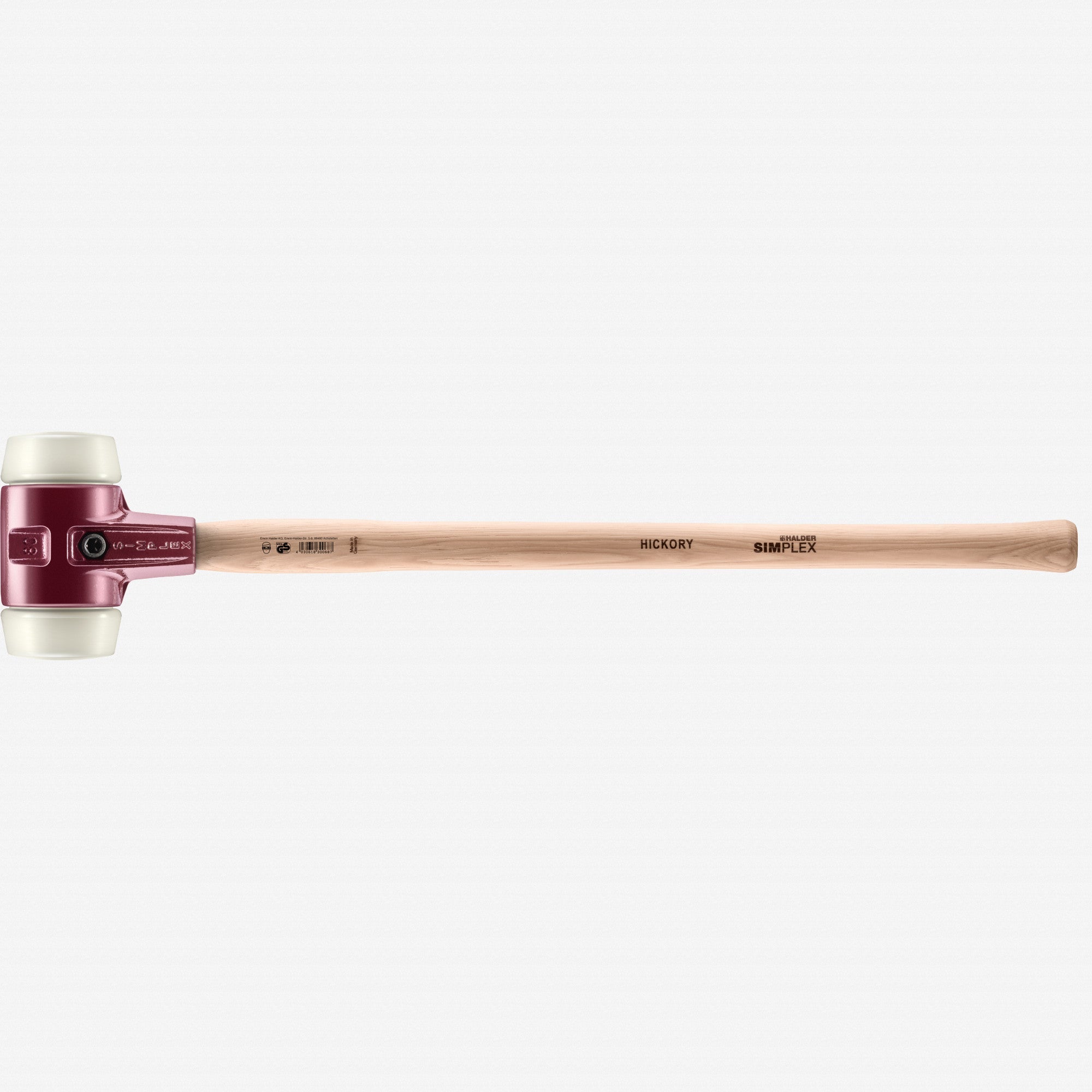Halder Simplex Sledgehammer with Nylon Inserts and Cast Iron Housing, 3.15" / 119.93 oz.