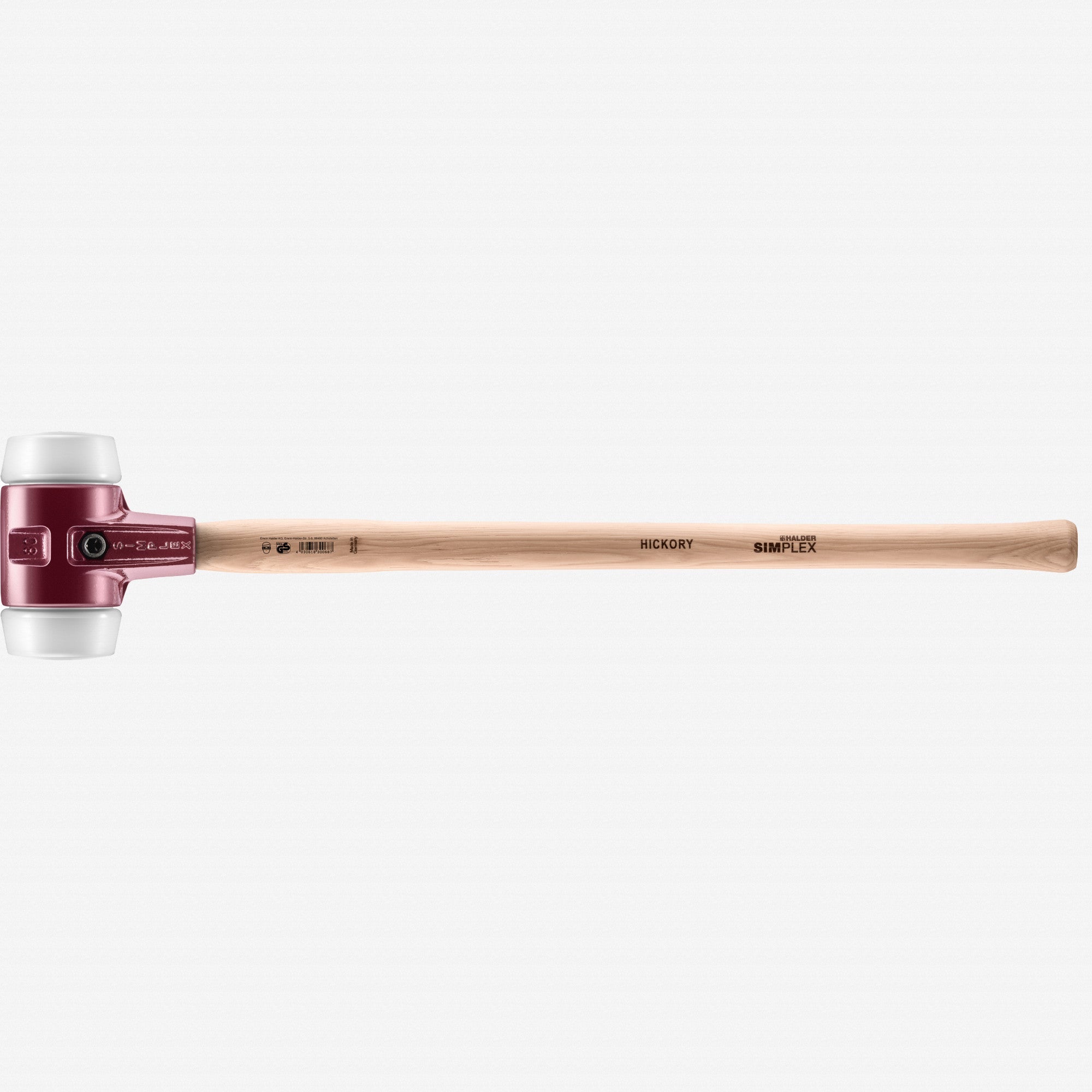 Halder Simplex Sledgehammer with Superplastic Inserts and Cast Iron Housing, 3.15"/109 oz.