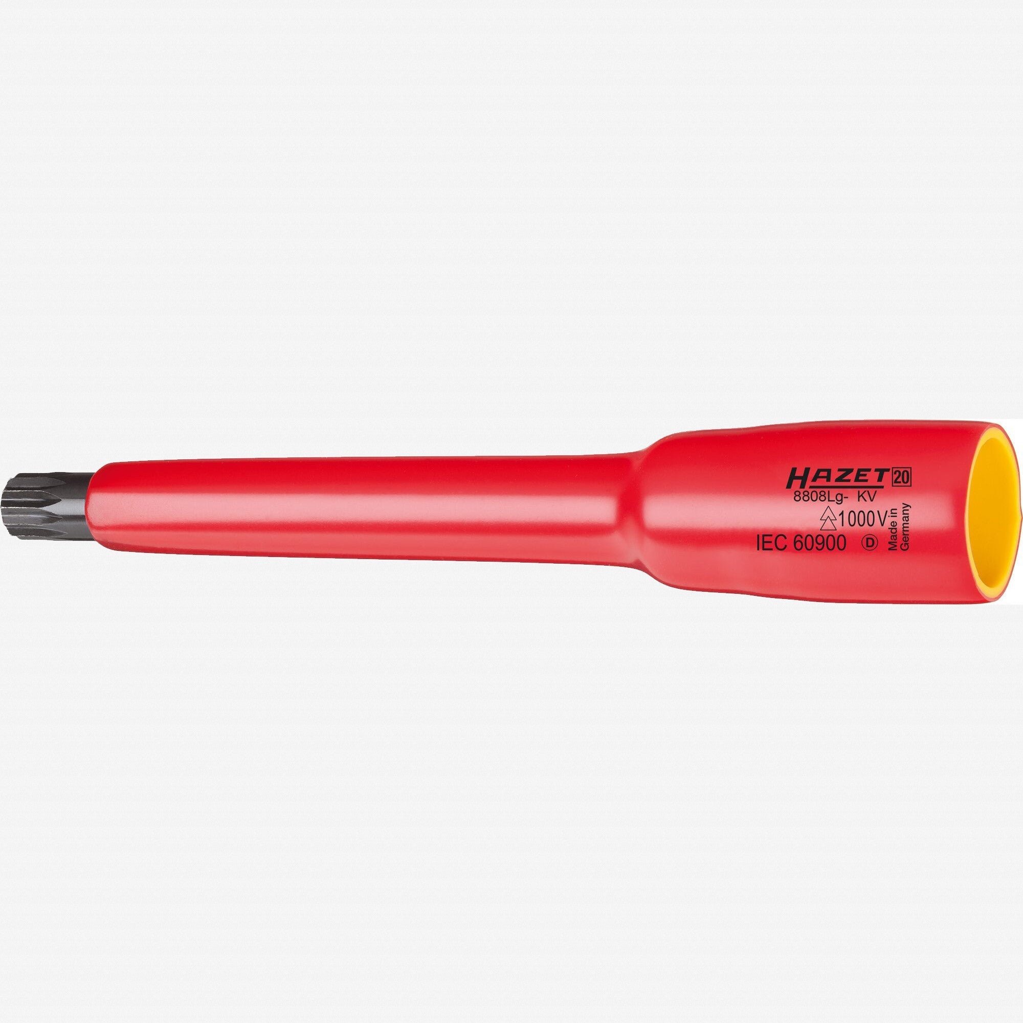 Hazet 8808LG Insulated 3/8" XZN Bit Socket - Long, M12