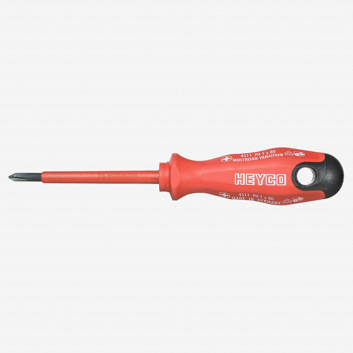 Heyco Insulated VDE Phillips Screwdriver with 2K Handle, #1