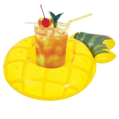 Inflatable Pineapple Swimming Pool Beverage Drink Holder – 9″