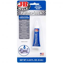 J-B Weld Perma-Lock Blue Threadlocker - Medium - 6 ml