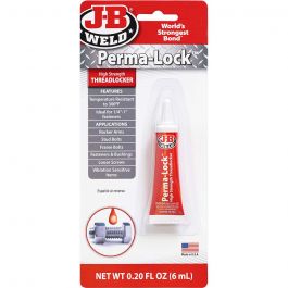 J-B Weld Perma-Lock Red Threadlocker - High - 6 ml