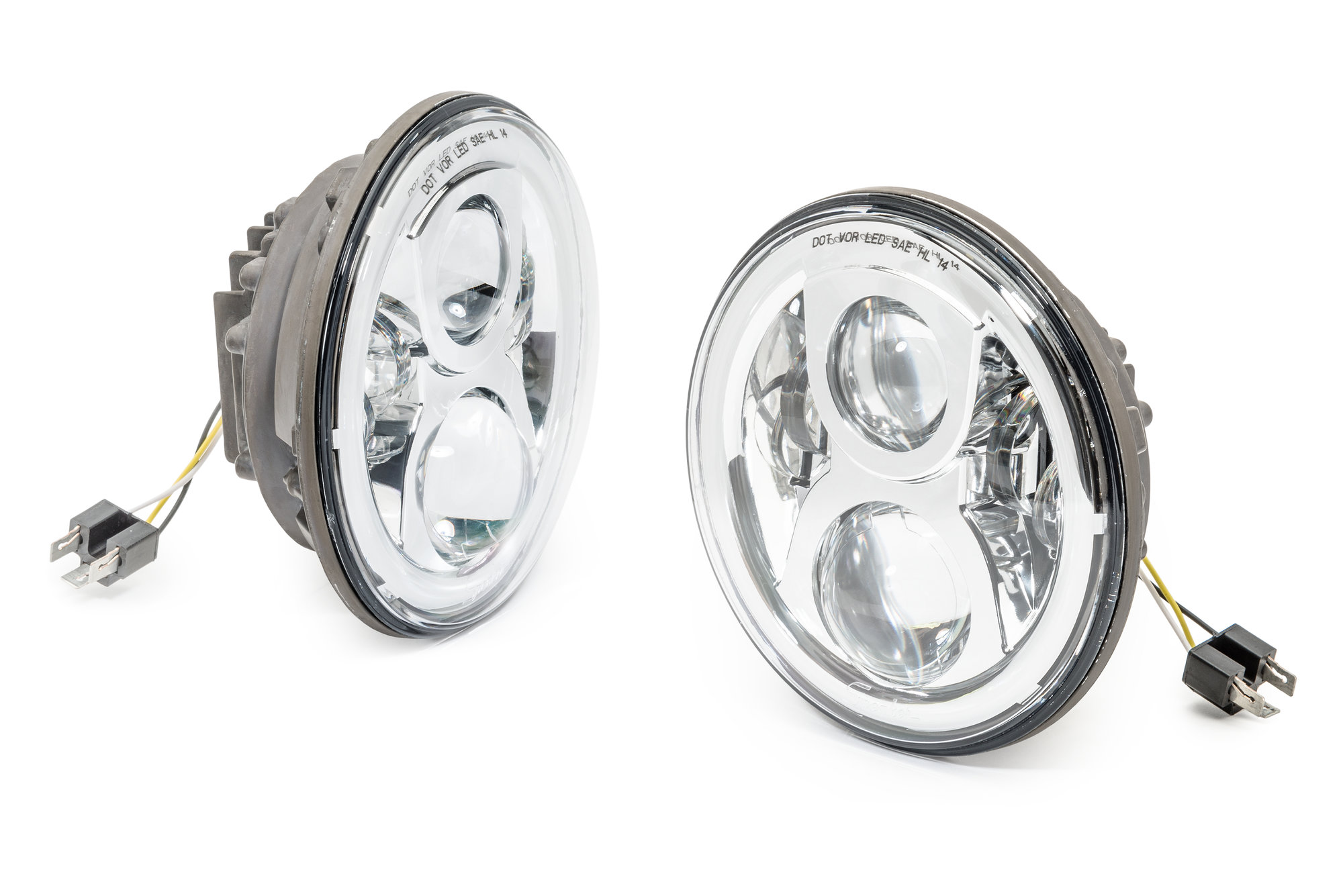 J.W. Speaker 8700 Evolution 2 LED Headlight Kit 97-06 Wrangler TJ & Unlimited LJ