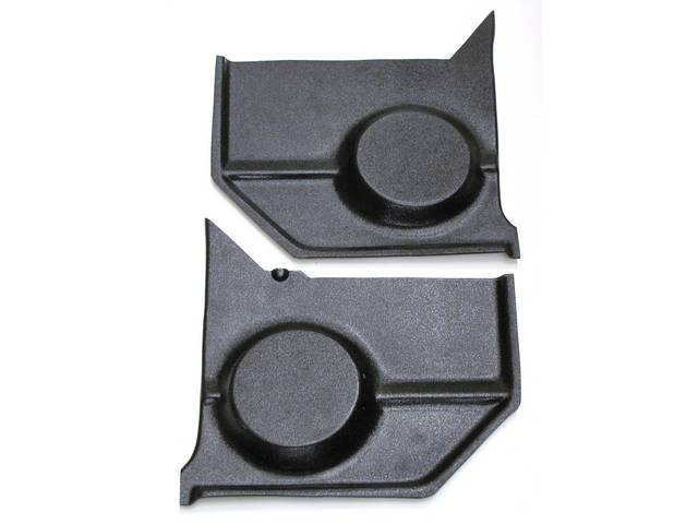 Custom Speaker Mount Kick Panels, Black