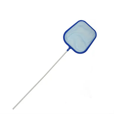 Keep Your Pool Sparkling Clean with 61.5″ Silver and Blue Mini Swimming Pool Leaf Skimmer Head