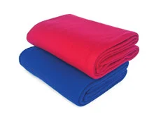 KEMP USA Fleece Blanket 87″ x 61″, Solid Maroon, Case of (10) – 10-608-MAR