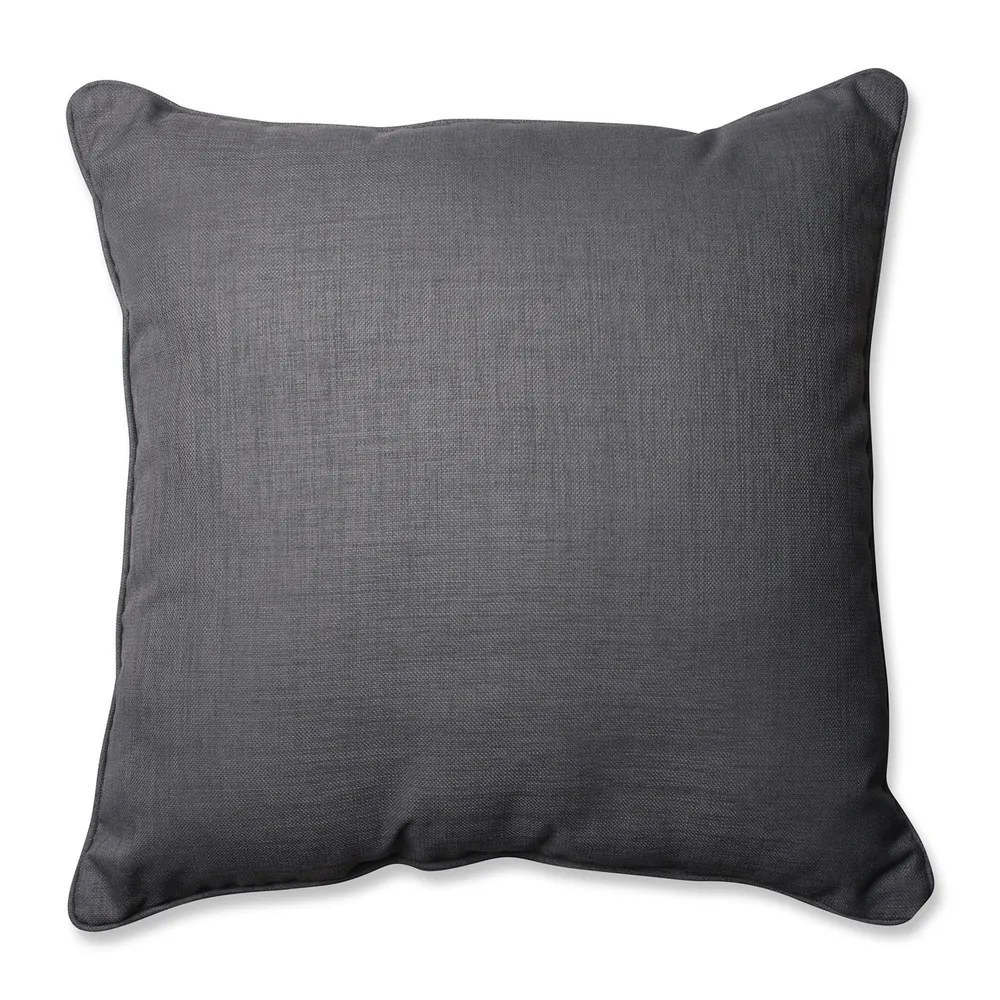 Solid Outdoor Patio Square Floor Pillow – 25″ – Rave Gray