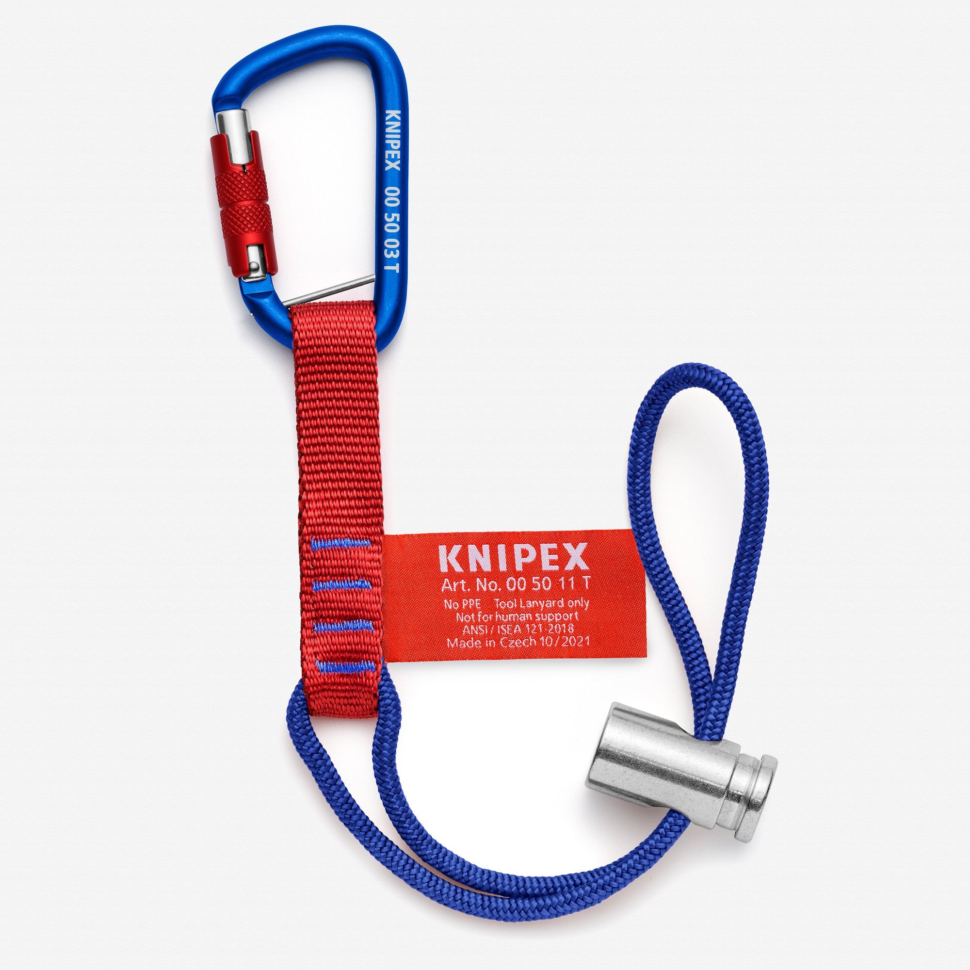 Knipex Tool Tethering 18" Lanyard with Captive Eye Carabiner