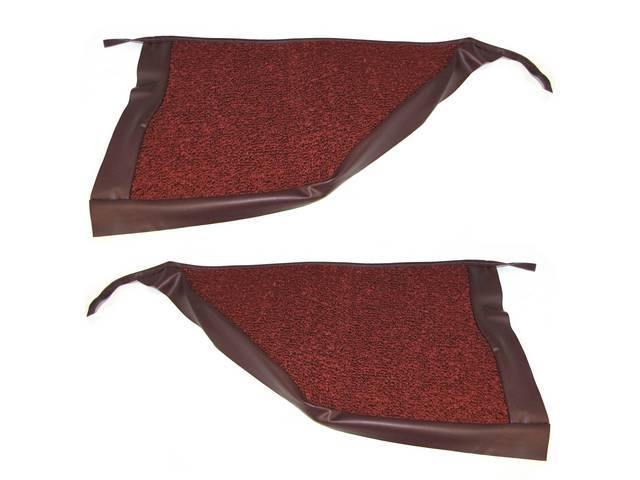 Kick Panel Carpets, Raylon Weave, Maroon