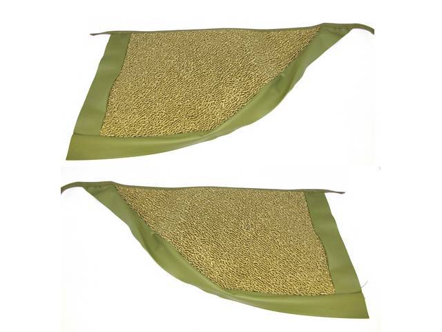 Kick Panel Carpets, Raylon Weave, Ivy Gold