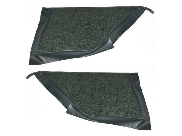 Kick Panel Carpets, Raylon Weave, Dark Green