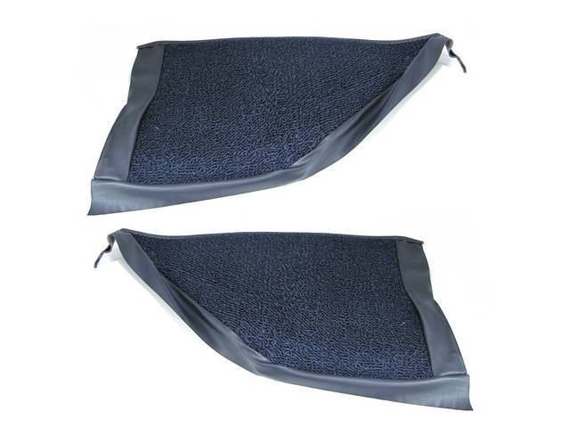 Kick Panel Carpets, Raylon Weave, Dark Blue