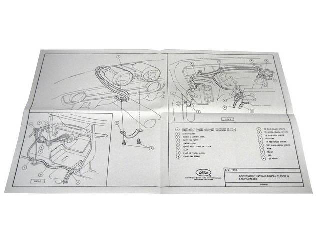 Mustang Rally-Pac Wire Layout and Routing Diagram