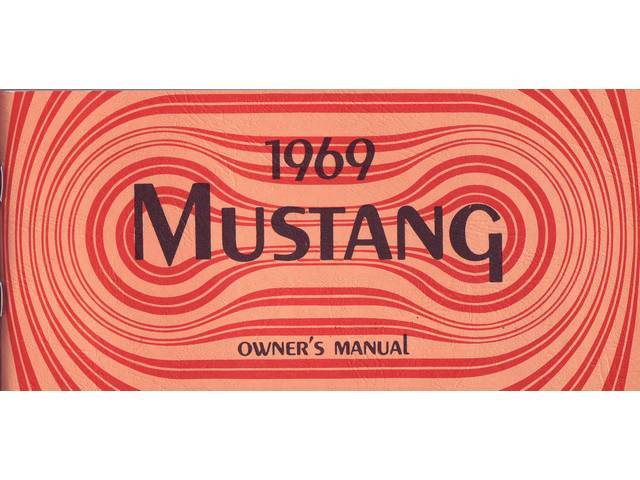 1969 Mustang Owners Manual