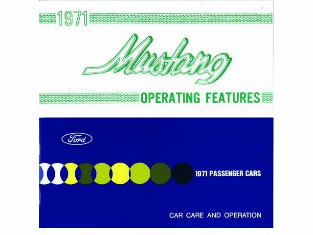 1971 Mustang and Ford Car Owners Manual