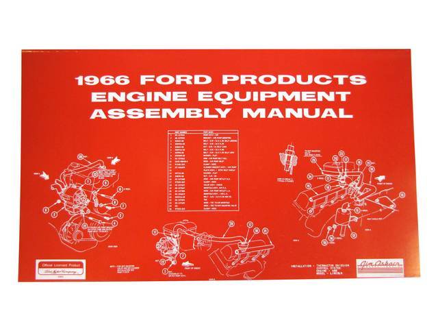 Engine Equipment Assembly Manual, 1966 Mustang and Ford Products