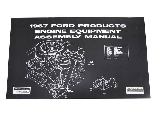 Engine Equipment Assembly Manual, 1967 Mustang and Ford Products