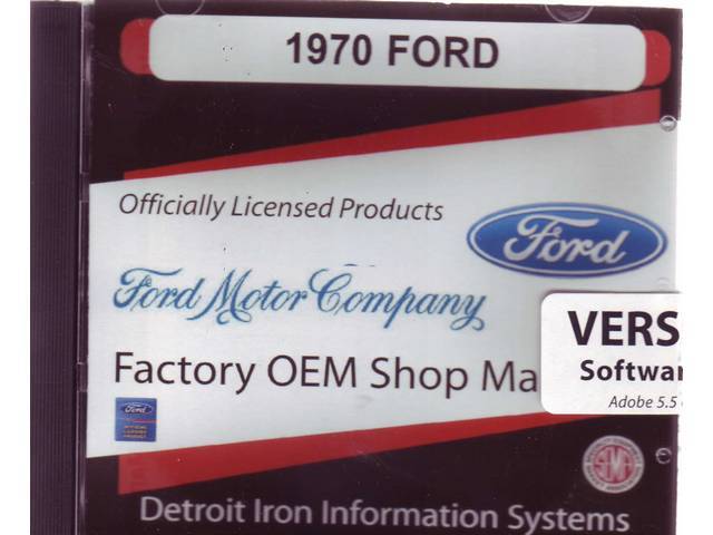 SHOP MANUAL, 1970 PASSENGER CAR, ON CD